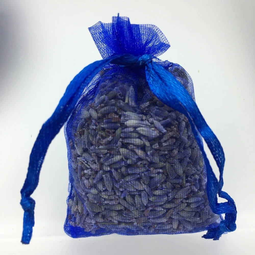 12 Blue Organic Lavender Sachet Potpourri Bags - Picture 3 of 5